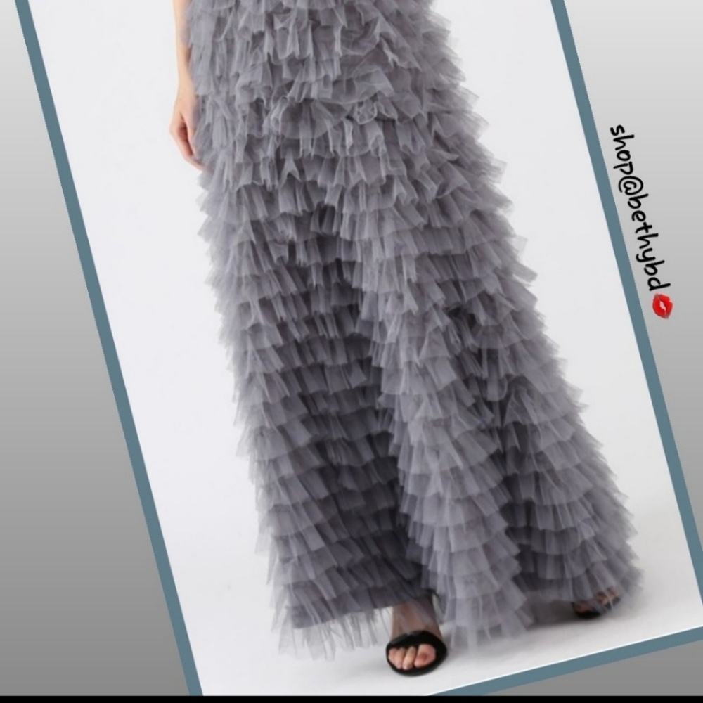 Queen of the Night Maxi Skirt layers of Lace on Lace - Picture 2 of 3